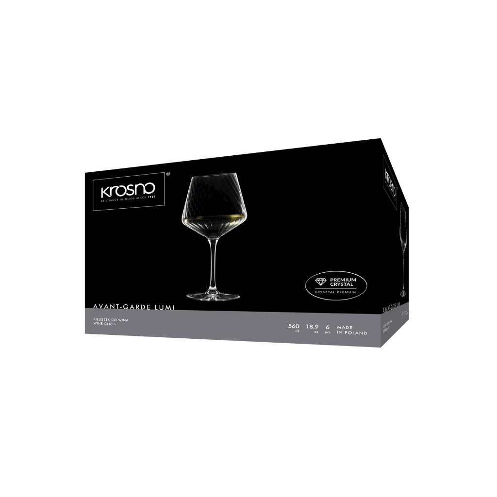 Krosno Avant-Garde Lumi 560ml Wine Glasses - Image 2