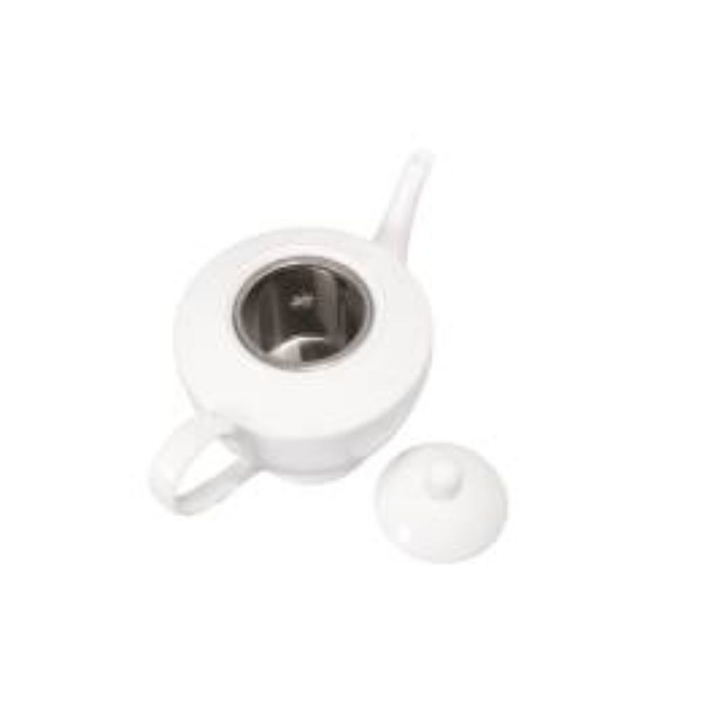 white basics teapot and diffuser.